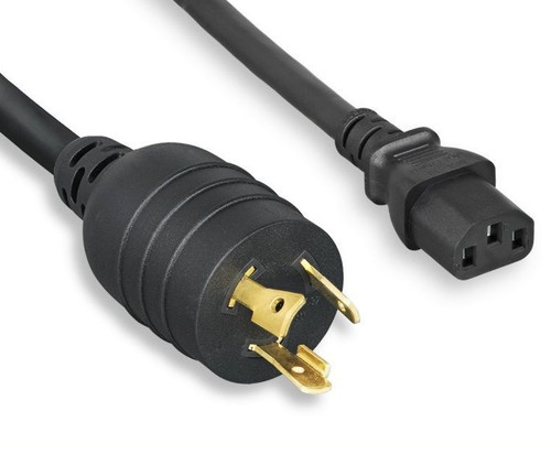 12 Foot L5-20P to C13 14AWG, 15A, 125V Locking Power Cord