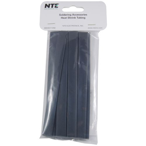NTE Electronics 47-20606-BK 5/16" 2:1 6" Long, 15 Pack - Black