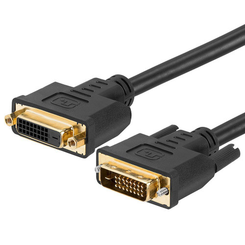 5 Meter DVI Digital Dual Link M/F Extension Cable with Ferrites