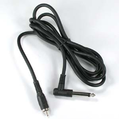 6 Foot 1/4" Right Angle Mono Plug to RCA Male Cable