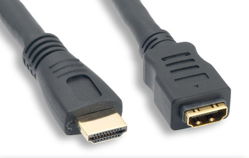 6 Foot 24 AWG HDMI Male/Female Extension Cable