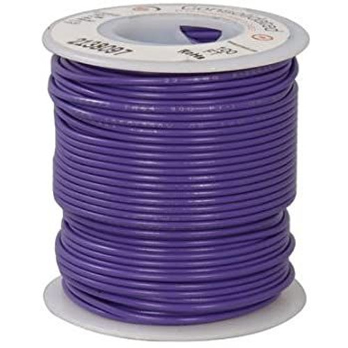 Purple 100 Foot 26 AWG stranded hook-up wire