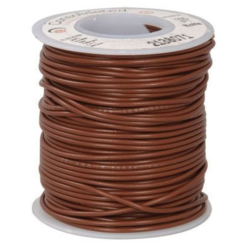 Brown 100 Foot 20 AWG stranded hook-up wire