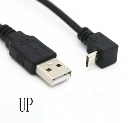 1 Meter USB 2.0 to Up Angle Micro Cable