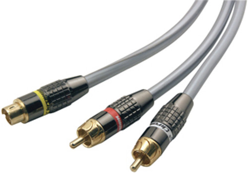 Axis 2 Meter Stereo RCA Audio / S-Video Cable