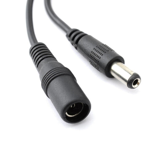 30 Foot 22AWG 2.1mm DC Power Extension Cable - Black