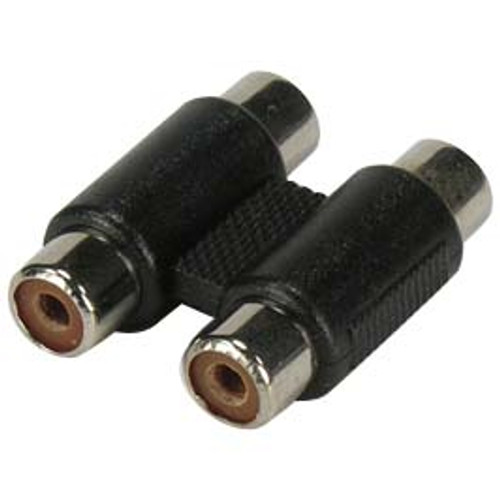 Dual inline RCA Female / Female Coupler (Nickel Plated)