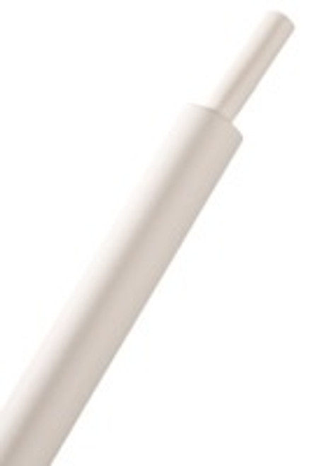 HeatShrink Tube 3/64" White 2:1 - 1 Foot Length