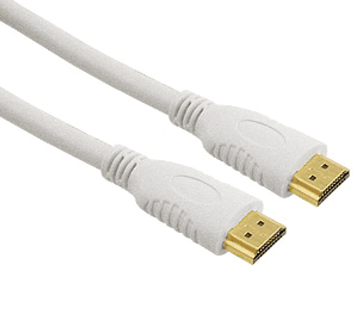 6 Foot HDMI High Speed w/Ethernet, 28awg, CL-3 (In-Wall Rated) Cable - White