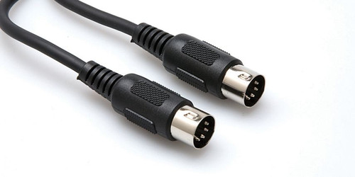 HOSA 5 Foot MIDI Cable, 5-pin DIN Male to Male