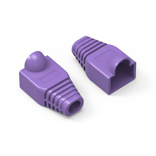 RJ45 Purple Strain Relief Network Cable Boots - Bag of 10 Pieces