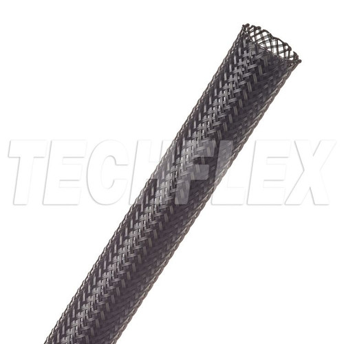 PTN0.50BK - Flexo® PET - 1/2" - Black Sleeving - Per Foot