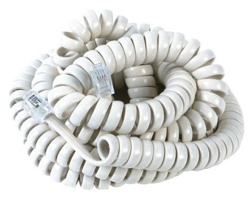 RCA Brand 25 Foot RJ22 White Telephone Handset Cord