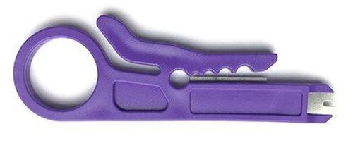 Basic Cable Stripper Network Punch Down Tool - Purple