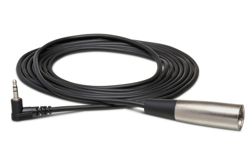 HOSA XVM-105M 5 Foot Microphone Cable, Right-angle 3.5 mm TRS to XLR 3 Pin Male