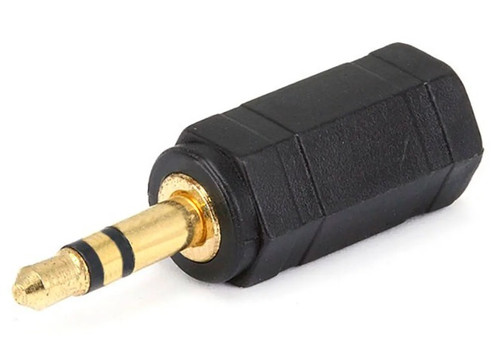 3.5mm TRS Stereo Plug to 3.5mm TS Mono Jack Adapter, Gold Plated