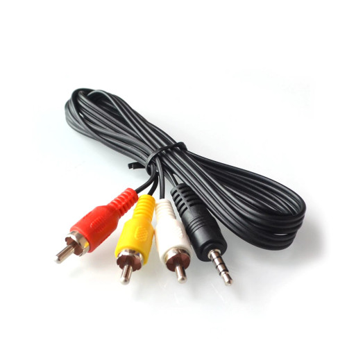 1.5 Meter 3.5mm 4 Conductor to Red, White, Yellow AV Cable