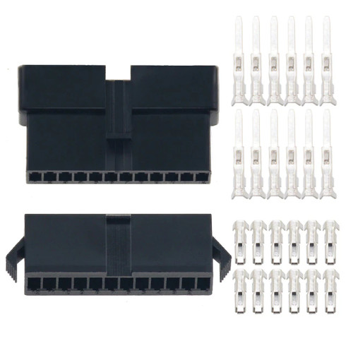 JST-SM 12 Pin 2.5mm Pitch Male and Female Plug Housing with Pins - 2 Sets