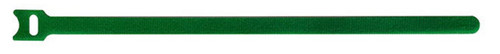 25cm Hook and Loop Straps - Pack of 10 - Green
