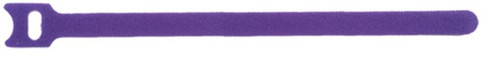 20cm Hook and Loop Straps - Pack of 10 - Purple