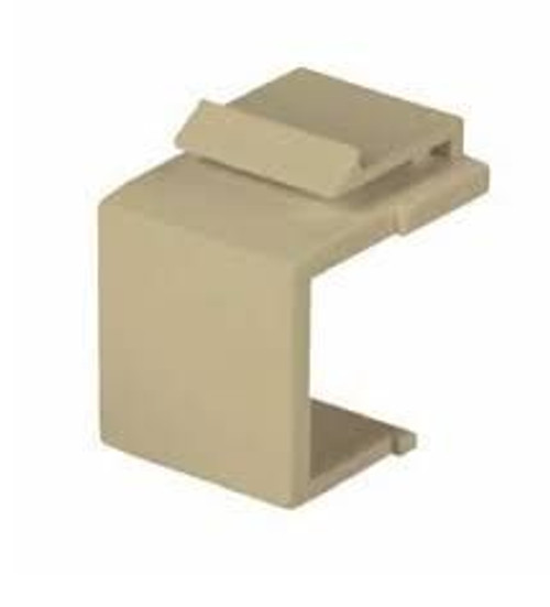 DataComm 20-3101-IV Single Blank Keystone Insert - Ivory