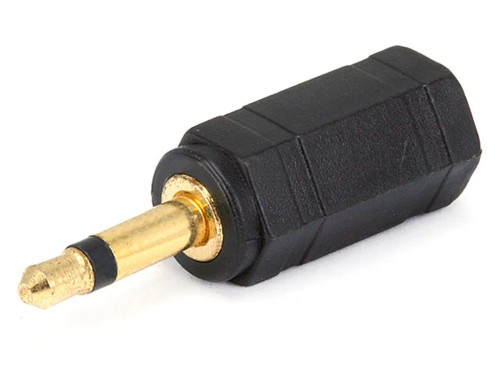 3.5mm Mono Plug to 3.5mm Stereo Jack Adaptor - Gold Plated