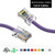 20 Foot Cat6 UTP Ethernet Network Non Booted Cable Purple - Ships from California