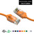 2 Foot CAT6 28AWG Slim Gigabit Ethernet Network Cable - Orange