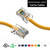 1 Foot Cat5E UTP Ethernet Network Non Booted Cable Yellow - Ships from California