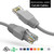 1 Foot Cat 6A UTP 10 Gigabit Ethernet Network Booted Cable - Gray - Ships from California