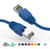 1 Foot Cat6A Shielded (SSTP) Ethernet Network Booted Cable Blue