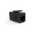 Single Inline Cat5e Keystone Coupler for Wall Plates - Black