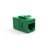 Single Inline Cat6 Keystone Coupler for Wall Plates - Green