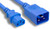 3 Foot 14AWG C13-C20 15A/250V Blue Power Cord