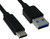 1 Foot USB 3.0 (USB 3.1 Gen 1) Type C Male to Type A Male Cable, 5Gbps, 2A