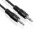 2 Foot 3.5mm Mono Audio Cable, Male - Male