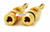 2 Pair of High Quality Gold Plated Brass Speaker Banana Plugs - Open Screw Type