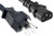 4 Foot 18 awg UL Power Cord, IEC320 C13 to NEMA 5-15P