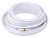 50 Foot Premium 18AWG RG6 CL2 (In-Wall) Quad Shield Gold Plated Coax Cable - White