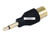 3.5mm Mono Plug to 9.5mm TV Jack Adaptor - Gold Plated