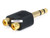 6.35mm (1/4 Inch) Stereo Plug to 2 RCA Jack Splitter Adaptor - Gold Plated