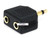 3.5mm Mono Plug to 2 x 3.5mm Stereo Jack Splitter Adaptor - Gold Plated