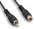 6 Foot Male / Female Single RCA Extension Cable