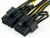 6 Pin to Dual 6+2 Pin PCI Express Power Splitter Cable, 20cm