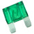 NTE 74-XAF30A Fuse-automotive Max Equivalent Blade Type 30amp 42vdc Green Color Fast Acting 2 Pack