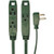 8 Foot, 3 Outlet, 16awg Grounded Household Flat Plug Extension Cord (Green)