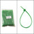 8 Inch Green Nylon Cable Ties - 100 Pack