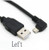 1 Meter USB 2.0 to Left Angle Micro Cable