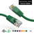1 Foot Molded-Booted Cat5e Network Patch Cable - Green