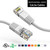 75 Foot Molded-Booted Cat5e Network Patch Cable - White